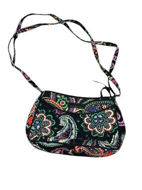 Vera Bradley Quilted Paisley Crossbody Bag - Black Multicolor